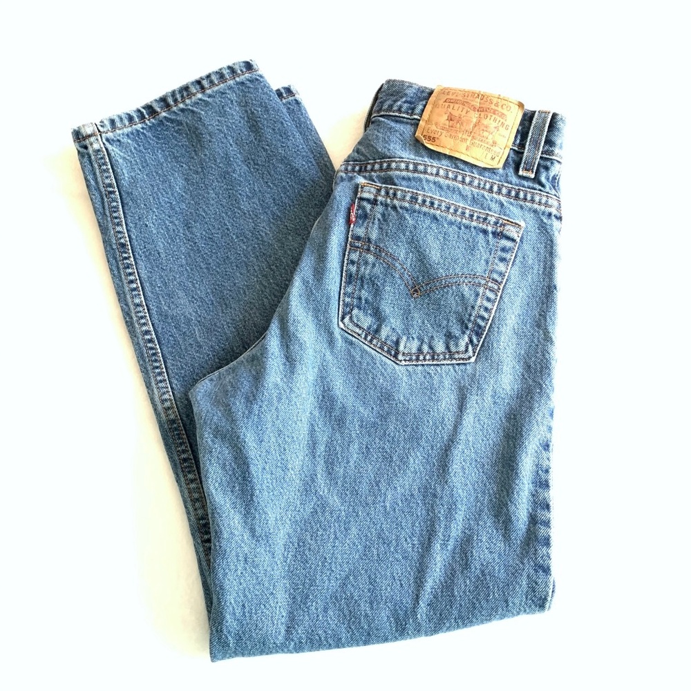 LEVI'S Vintage 555 Guy Fit 10" Rise Jeans 8 - Picture 3 of 8